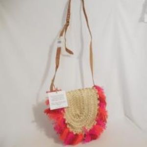 Soeur Du Maroc Tassel Straw Crossbody